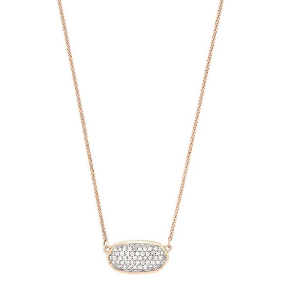 Kendra Scott Jewelry - Kendra Scott Elisa 14K Rose Gold 0.39 Ct. Tw. Lab-Grown Diamond Pendant
Necklace
